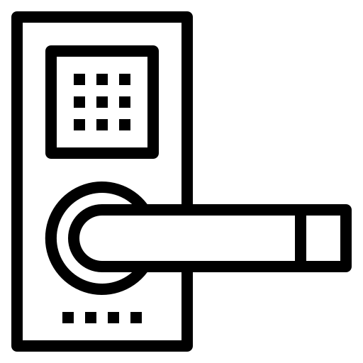Dessin de serrure à code